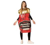 Rasta Imposta Costume d'Halloween en pot de cerises marasquin, femme et homme, adulte, taille unique