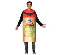 Rasta Imposta Costumes d'Halloween amusants et fantaisie, costume McCormick Ail en poudre d'épices pour femme et homme, adulte taille unique