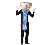 Rasta Imposta Costumes d'Halloween, costume de rasoir bleu, femme et homme, adulte taille unique