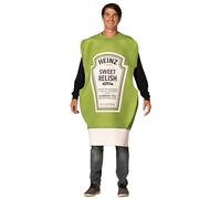 Rasta Imposta Heinz Relish Bouteille à presser pour condiments Costume d'Halloween, vert, femme et homme, adulte, taille unique