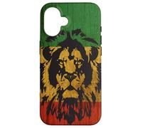 Rasta Reggae Lion Drapeau Jamaïque pour Les Amateurs de Rastafari Coque pour iPhone 16
