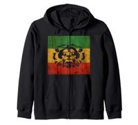 Rasta Reggae Lion Drapeau Jamaïque pour les amateurs de rastafari Sweat à Capuche