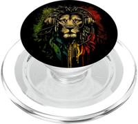 Rasta Reggae Lion of Judah Rastafaran Pride Reggae Musique PopSockets PopGrip pour MagSafe