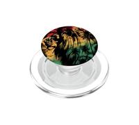 Rasta Reggae Lion Racines rastafariennes Lion de Juda Jamaïque PopSockets PopGrip pour MagSafe