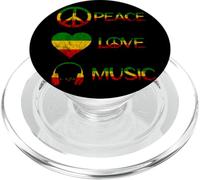 Rasta Reggae Love Peace Musique Rastafari Roots Reggae Pride PopSockets PopGrip pour MagSafe