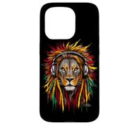 Rasta Reggae Music Lion of Judah Rastafari Pride Jamaika Jah Coque pour iPhone 15 Pro