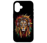 Rasta Reggae Music Lion of Judah Rastafari Pride Jamaika Jah Coque pour iPhone 16