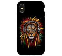 Rasta Reggae Music Lion of Judah Rastafari Pride Jamaika Jah Coque pour iPhone X/XS