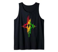 Rasta Reggae Music Vibes Good Rastafari Pride Jamaika Jah Débardeur