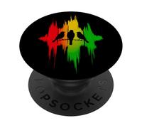 Rasta Reggae Music Vibes Good Rastafari Pride Jamaika Jah PopSockets PopGrip Adhésif