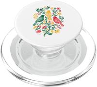 Rasta Reggae Roots Three Birds Jamaica Folk Art Floral PopSockets PopGrip pour MagSafe