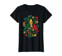 Rasta Reggae Roots Three Birds Jamaica Folk Art Floral T-Shirt Graphique avec Valeur
