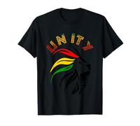 Rasta Unity Lion Couleurs Reggae Beau Cadeau Fan Rastafari T-Shirt