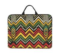 Rasta-Zigzag Thin-Line Housse pour ordinateur portable 14" avec fermeture éclair