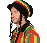 Rastafari style diversité casquette Reggae Party Bob Marley dreadlocks drôle de casquette, couleur : multicolore