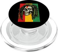 Rastafarian Rasta Skull Dreadlock Reggae Music Graphic PopSockets PopGrip pour MagSafe
