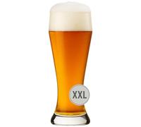 Rastal Verre à bière géant XXL - 3 litres (3,9 l à ras bord) - Verre à bière blanche pour clubs, championnats et trophées - Verre à bière soufflé à la bouche surdimensionné