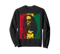 Rastaman Lunettes de soleil Reggae Ghana Dreadlocks Drapeau du Ghanai Sweatshirt