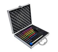 Rastapulz 1 de 9 diapasons pour la guérison, la guérison par le son, le maintien du corps avec boîte cadeau en aluminium, ensemble de diapasons pour chakra