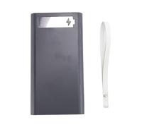 Rastapulz 12X18650 BoîTier de Batterie de Charge sans Soudure BoîTe de Stockage de Batterie Bricolage BoîTier de Batterie Externe T12 avec LumièRe 18650 BoîTier de Batterie