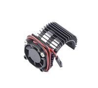 Rastapulz 3650 Dissipateur Thermique et Ventilateur de Refroidissement pour Voiture 1/10 TéLéCommandéE 540/550 3650/3660 Moteur 1:10 TéLéCommandéE PièCes de Voiture-Noir