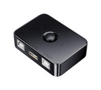Rastapulz Appareil de partage d'imprimante USB, 2 ports, sélecteur USB 2.0, périphérique de partage d'imprimante, répartiteur USB, partage d'imprimantes