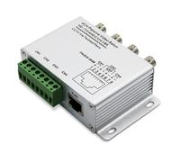 Rastapulz Balun vidéo passif pour caméras TVI CVI AHD CCTV via paire torsadée Balun vidéo UTP émetteur-récepteur BNC vers UTP RJ45 (4CH) Installation facile