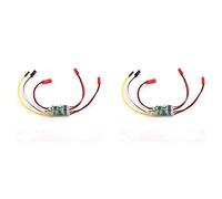 Rastapulz Contrôleur de vitesse 2X bidirectionnel 5A ESC Brosshed Speed Controller Dual Way ESC 2S-3S Lipo pour pièces de rechange de réservoir de bateau RC