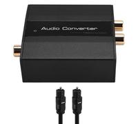 Rastapulz Convertisseur optique vers audio numérique vers analogique coaxial vers adaptateur AUX 3,5 mm avec câble optique