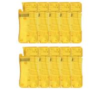 Rastapulz Enfile-aiguille automatique pour coudre à la main, enfile-aiguille simple, outil d'enfilage d'aiguille facile à utiliser, jaune 10 pièces