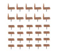 Rastapulz GlissièRes de Tiroir en Plastique et ButéEs de Tiroir à GlissièRes, GlissièRe D'AmorçAge de Tiroir à Agrafes en Plastique pour RéParer les Commodes, 30 PièCes