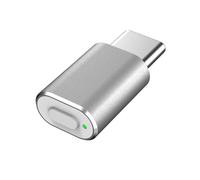 Rastapulz Jiggler de souris de type C, molette de souris non reconnaissable, shaker de souris USB-C, mouvement de souris simulé pour garder l'ordinateur éveillé, argent