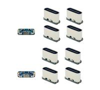 Rastapulz Lot de 10 connecteurs femelles USB type C 5 broches SMD SMT mâle pour les travaux de soudure PCB DIY Adaptateur de réparation