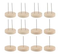 Rastapulz Lot de 12 supports de poupée au crochet en feutre, poupée d'animal, , socle en bois, support de figurine d'action