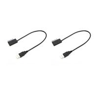 Rastapulz Lot de 2 adaptateurs USB 35 cm PC 6P+7P CD DVD Rom vers USB 2.0 Convertisseur Slimline 13 broches Câble de lecteur pour PC, ordinateur portable