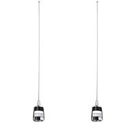 Rastapulz Lot de 2 antennes NMO double bande 144/430 MHz pour radio VHF UHF (support NMO requis)