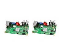 Rastapulz Lot de 2 cartes DVR IP XMEYE NVR 4 canaux 265 x 4 CH 1080P 4 canaux 6 dans 1 carte enregistreur DVR hybride AHD TVI CVI pour système de vidéosurveillance