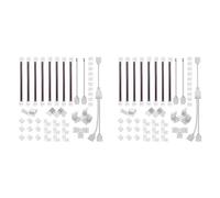 Rastapulz Lot de 2 connecteurs de bande LED à 5 broches pour connecteur de bande LED RVB de 12 mm avec fiche LED RVB à 5 broches en forme de T