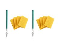 Rastapulz Lot de 2 crayons de règles artistiques - Stylo liquide avec 8 restes de colle - Gomme pour application de masquage de travaux de conduites fluides