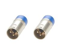 Rastapulz Lot de 2 de finition XLR 3 broches DMX512 pour lumière multiplex numérique, têtes mobiles, scène lumineuse