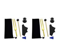 Rastapulz Lot de 2 diapasons F 285 Hz pour la guérison des chakras, la thérapie sonore, le corps, l' et l'âme en parfaite harmonie