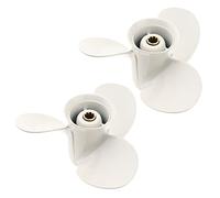 Rastapulz Lot de 2 hélices 9 1/4 x 10-J1 en alliage d'aluminium à 3 lames pour 9.9-15