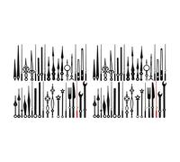 Rastapulz Lot de 2 mécanismes de mouvement d'horloge de 14 types, horloge sans tic-, faites vous-même des pièces de réparation pour la réparation de la montre