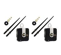 Rastapulz Lot de 2 mécanismes d'horloge à quartz à couple élevé - 13 cm de long - Pour réparation de montre DIY