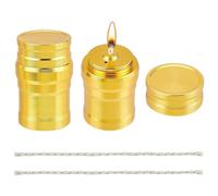 Rastapulz Lot de 2 mini brûleurs à alcool portables en métal avec cordon en coton pour et le camping en plein air