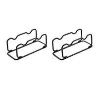 Rastapulz Lot de 2 petits supports d'haltères courts - Étagère de rangement compacte en acier