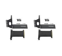 Rastapulz Lot de 2 supports verticaux pour cartes GPU avec câble d'extension PCI Express - Support vertical intégré