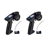 Rastapulz Lot de 2 systèmes VT P32 Turbo Racing 91803G-C 2,4 G 4 CH VT Écran LCD Radio Zender Afstands Commande Met Ontvanger Voor RC Voiture Bateau