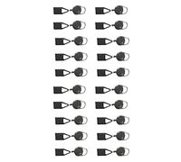 Rastapulz Lot de 20 supports pour briquet en silicone avec porte-clés rétractable