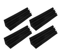 Rastapulz Lot de 4 plaques acoustiques en mousse pour studio - Traitement du son - Coin de piège - 12 x 12 x 48 cm